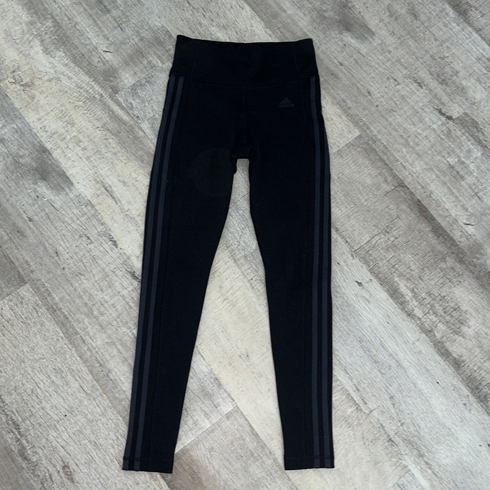Adidas Gray and Green Leggings